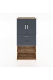 Hyperion Dolap 4 Raflı 2 Çekmeceli 2 Kapaklı 88x44x195 - S60M005V8B