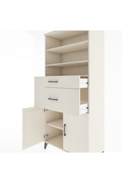 Hyperion Dolap 4 Raflı 2 Çekmeceli 2 Kapaklı 88x44x195 - S60M006V1B
