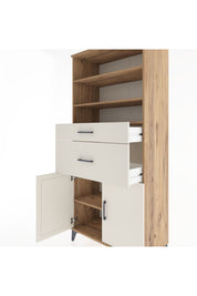 Hyperion Dolap 4 Raflı 2 Çekmeceli 2 Kapaklı 88x44x195 - S60M006V7B