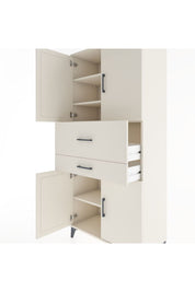 Hyperion Dolap 4 Raflı 2 Çekmeceli 4 Kapaklı 88x44x195 - S60M007V1B