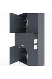 Hyperion Dolap 4 Raflı 2 Çekmeceli 4 Kapaklı 88x44x195 - S60M007V5B