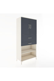 Hyperion Dolap 4 Raflı 2 Çekmeceli 2 Kapaklı 88x44x195 - S60M008V2B