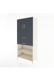 Hyperion Dolap 4 Raflı 2 Çekmeceli 2 Kapaklı 88x44x195 - S60M008V2B