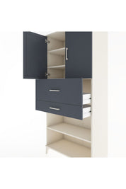 Hyperion Dolap 4 Raflı 2 Çekmeceli 2 Kapaklı 88x44x195 - S60M008V2B