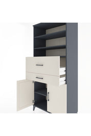 Hyperion Dolap 4 Raflı 2 Çekmeceli 2 Kapaklı 88x44x195 - S60M009V4B