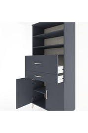 Hyperion Dolap 4 Raflı 2 Çekmeceli 2 Kapaklı 88x44x195 - S60M009V5B