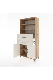 Hyperion Dolap 4 Raflı 2 Çekmeceli 2 Kapaklı 88x44x195 - S60M009V7B