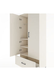 Hyperion Dolap 3 Raflı Tek Çekmeceli Tek Askılı 88x44x195 - S60M010V1B