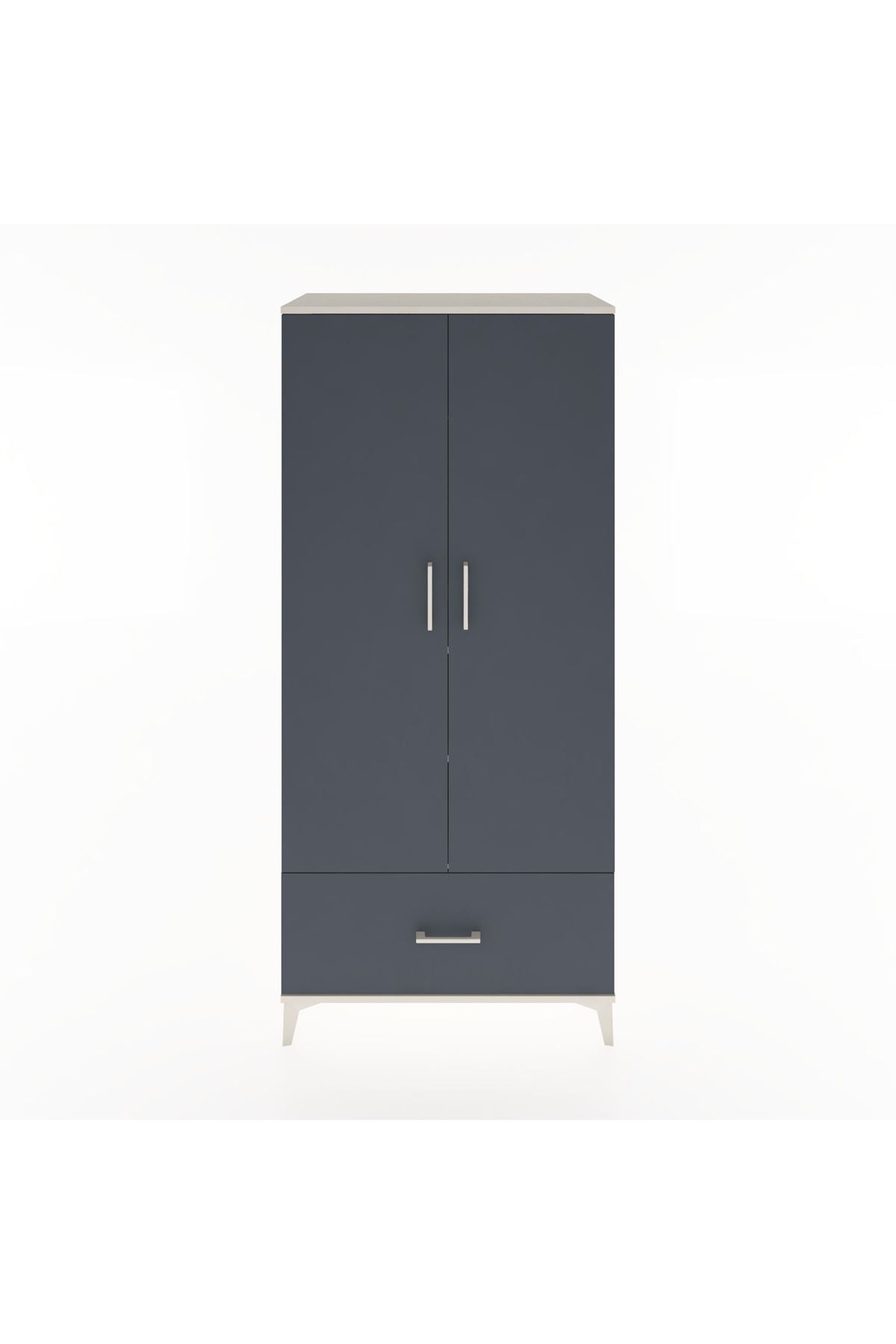 Hyperion Dolap 3 Raflı Tek Çekmeceli Tek Askılı 88x44x195 - S60M010V2B