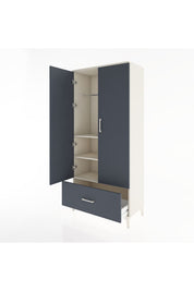 Hyperion Dolap 3 Raflı Tek Çekmeceli Tek Askılı 88x44x195 - S60M010V2B