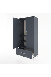Hyperion Dolap 3 Raflı Tek Çekmeceli Tek Askılı 88x44x195 - S60M010V5B