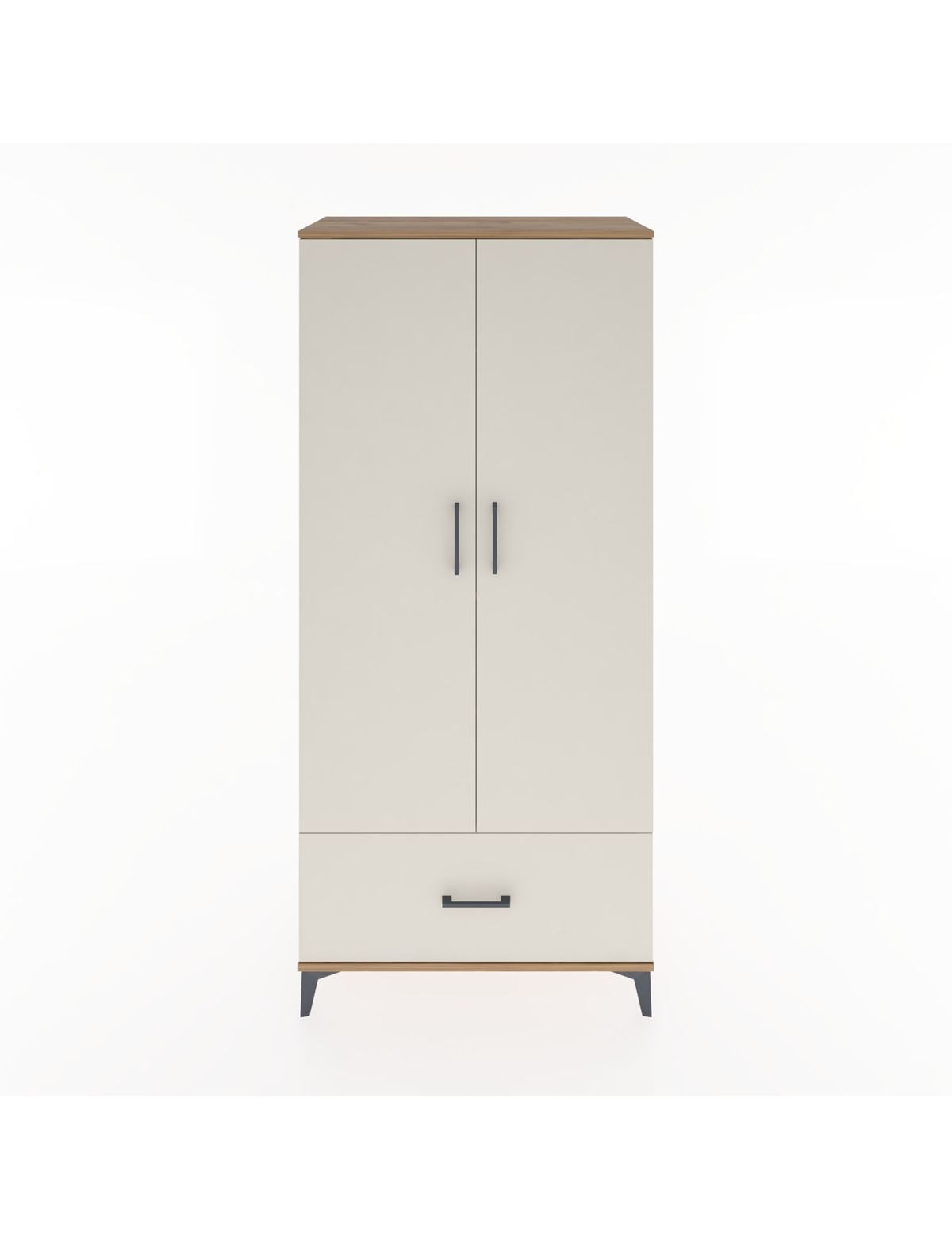Hyperion Dolap 3 Raflı Tek Çekmeceli Tek Askılı 88x44x195 - S60M010V7B