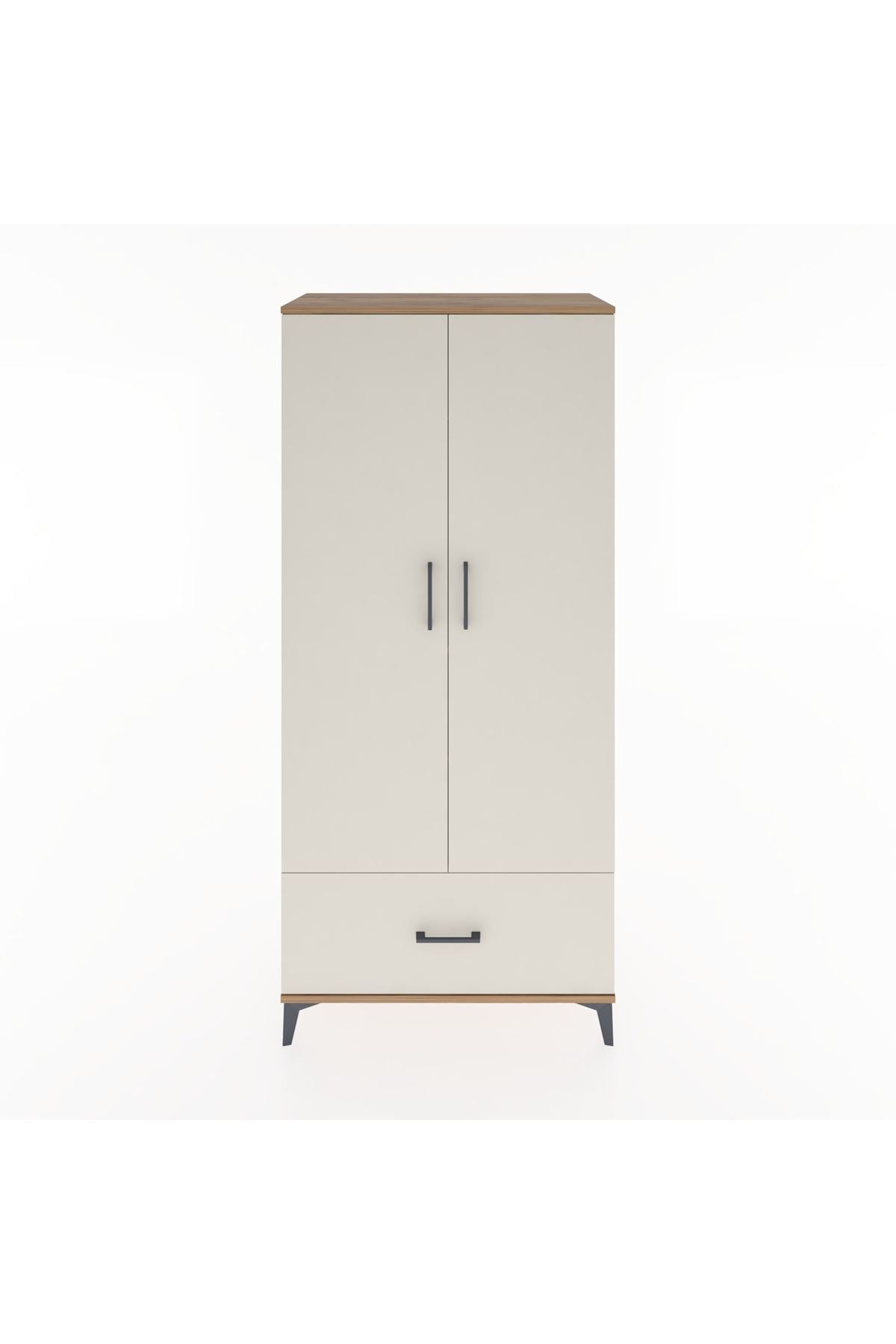 Hyperion Dolap 3 Raflı Tek Çekmeceli Tek Askılı 88x44x195 - S60M010V7B