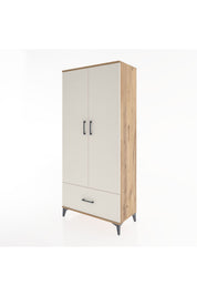 Hyperion Dolap 3 Raflı Tek Çekmeceli Tek Askılı 88x44x195 - S60M010V7B