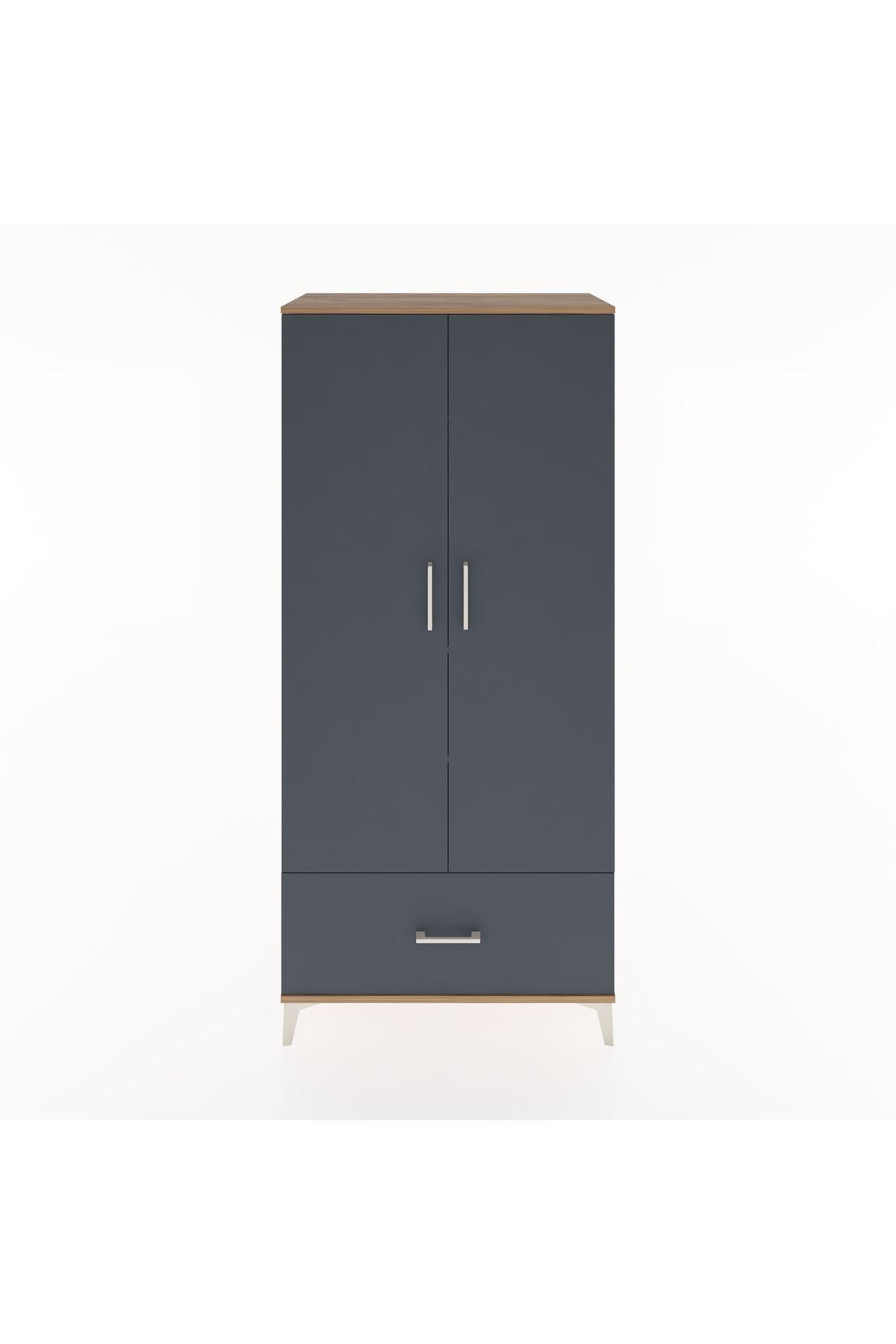 Hyperion Dolap 3 Raflı Tek Çekmeceli Tek Askılı 88x44x195 - S60M010V8B