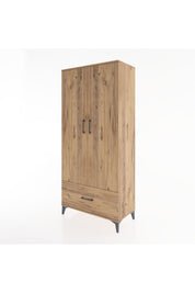 Hyperion Dolap 3 Raflı Tek Çekmeceli Tek Askılı 88x44x195 - S60M010V9B