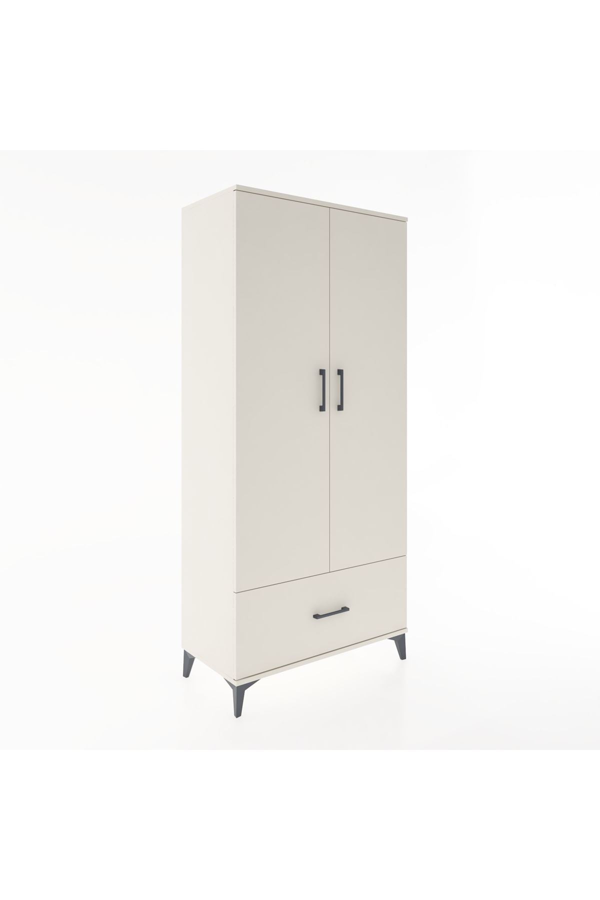 Hyperion Dolap 5 Raflı Tek Çekmeceli 2 Kapaklı 88x44x195 - S60M011V1B