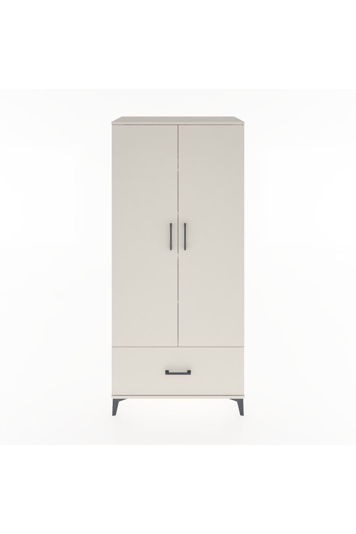 Hyperion Dolap 5 Raflı Tek Çekmeceli 2 Kapaklı 88x44x195 - S60M011V1B