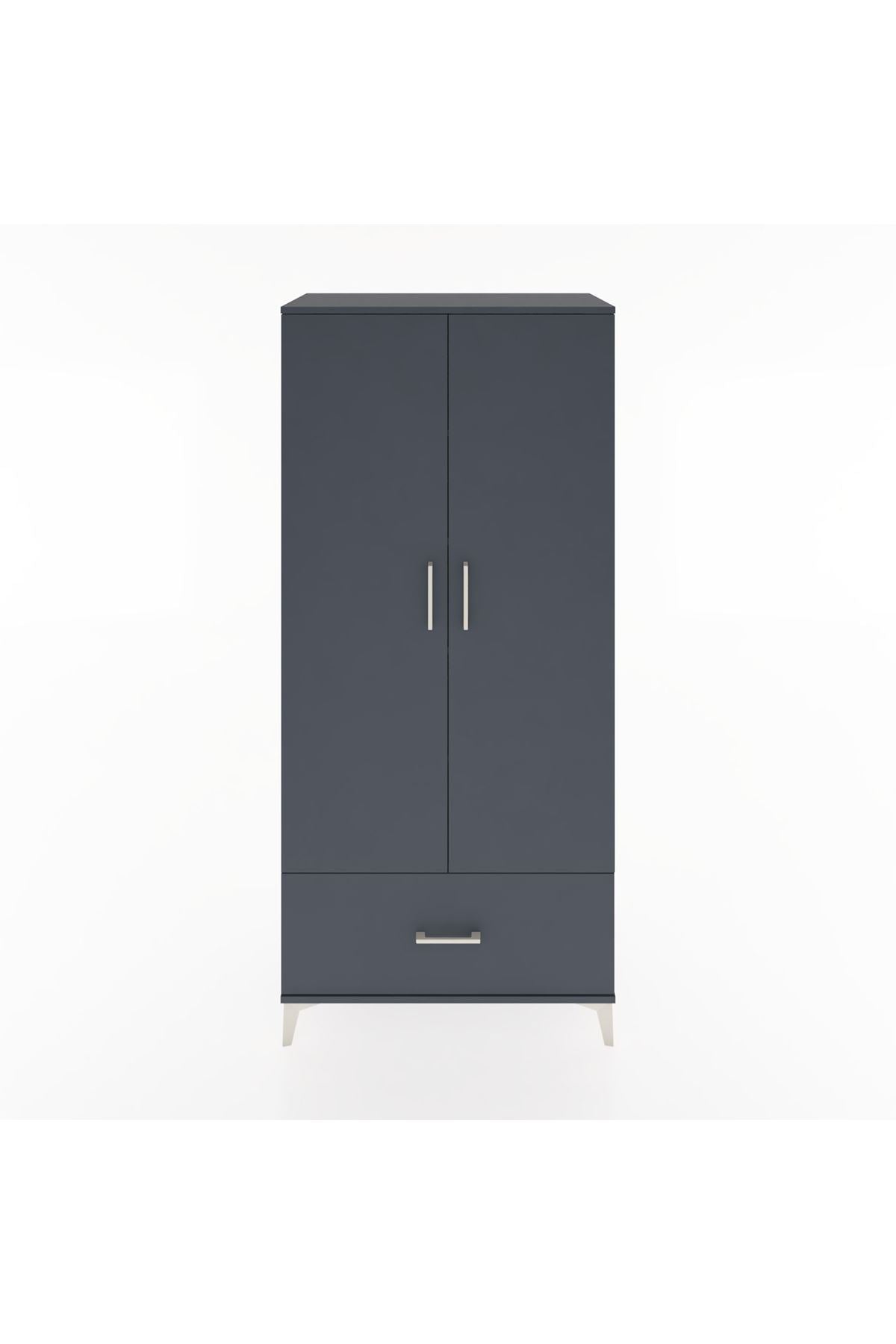 Hyperion Dolap 5 Raflı Tek Çekmeceli 2 Kapaklı 88x44x195 - S60M011V5B