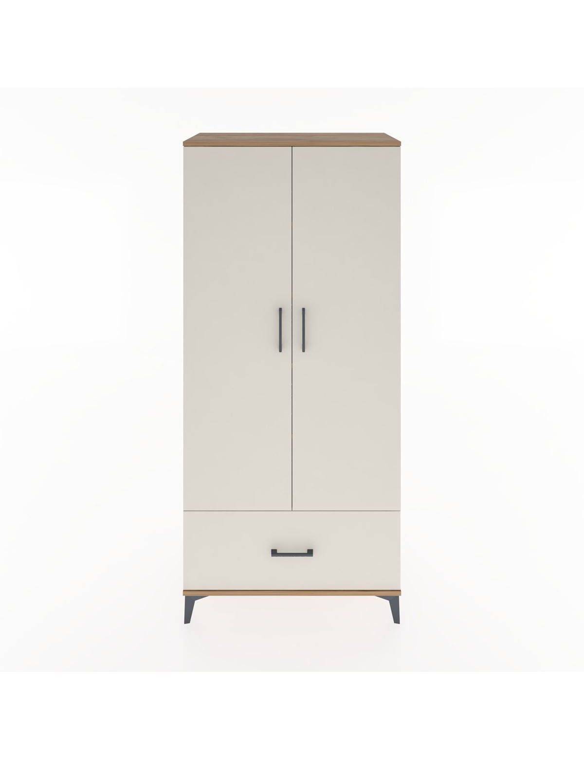 Hyperion Dolap 5 Raflı Tek Çekmeceli 2 Kapaklı 88x44x195 - S60M011V7B
