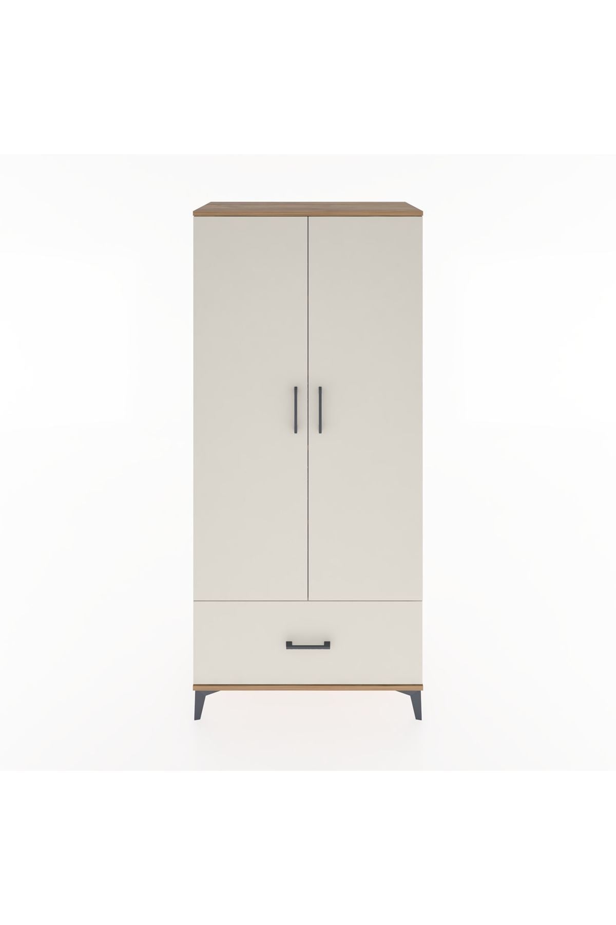 Hyperion Dolap 5 Raflı Tek Çekmeceli 2 Kapaklı 88x44x195 - S60M011V7B