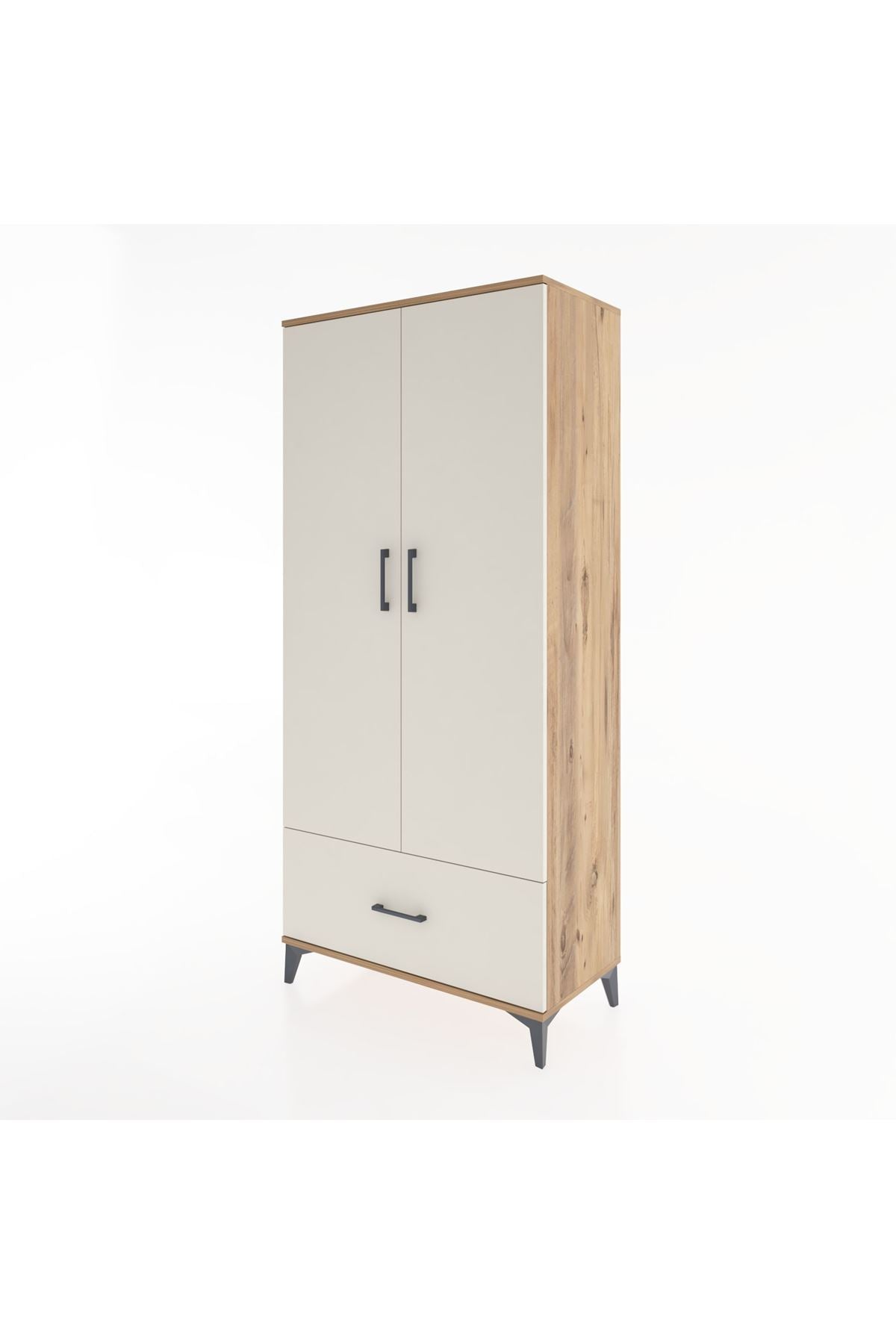 Hyperion Dolap 5 Raflı Tek Çekmeceli 2 Kapaklı 88x44x195 - S60M011V7B
