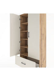 Hyperion Dolap 5 Raflı Tek Çekmeceli 2 Kapaklı 88x44x195 - S60M011V7B
