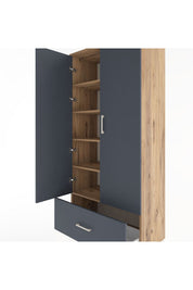Hyperion Dolap 5 Raflı Tek Çekmeceli 2 Kapaklı 88x44x195 - S60M011V8B