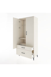 Hyperion Dolap 2 Raflı 2 Çekmeceli Tek Askılı 88x44x195 - S60M013V1B