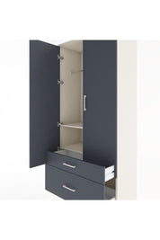 Hyperion Dolap 2 Raflı 2 Çekmeceli Tek Askılı 88x44x195 - S60M013V2B