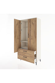 Hyperion Dolap 2 Raflı 2 Çekmeceli Tek Askılı 88x44x195 - S60M013V3B