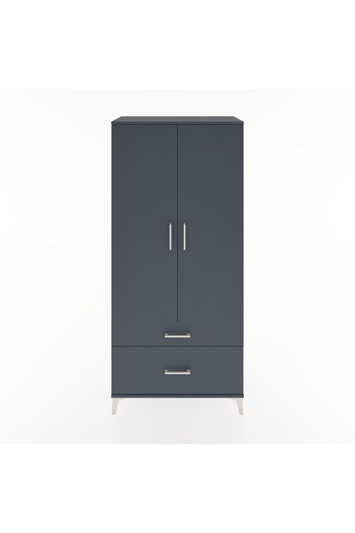 Hyperion Dolap 2 Raflı 2 Çekmeceli Tek Askılı 88x44x195 - S60M013V5B