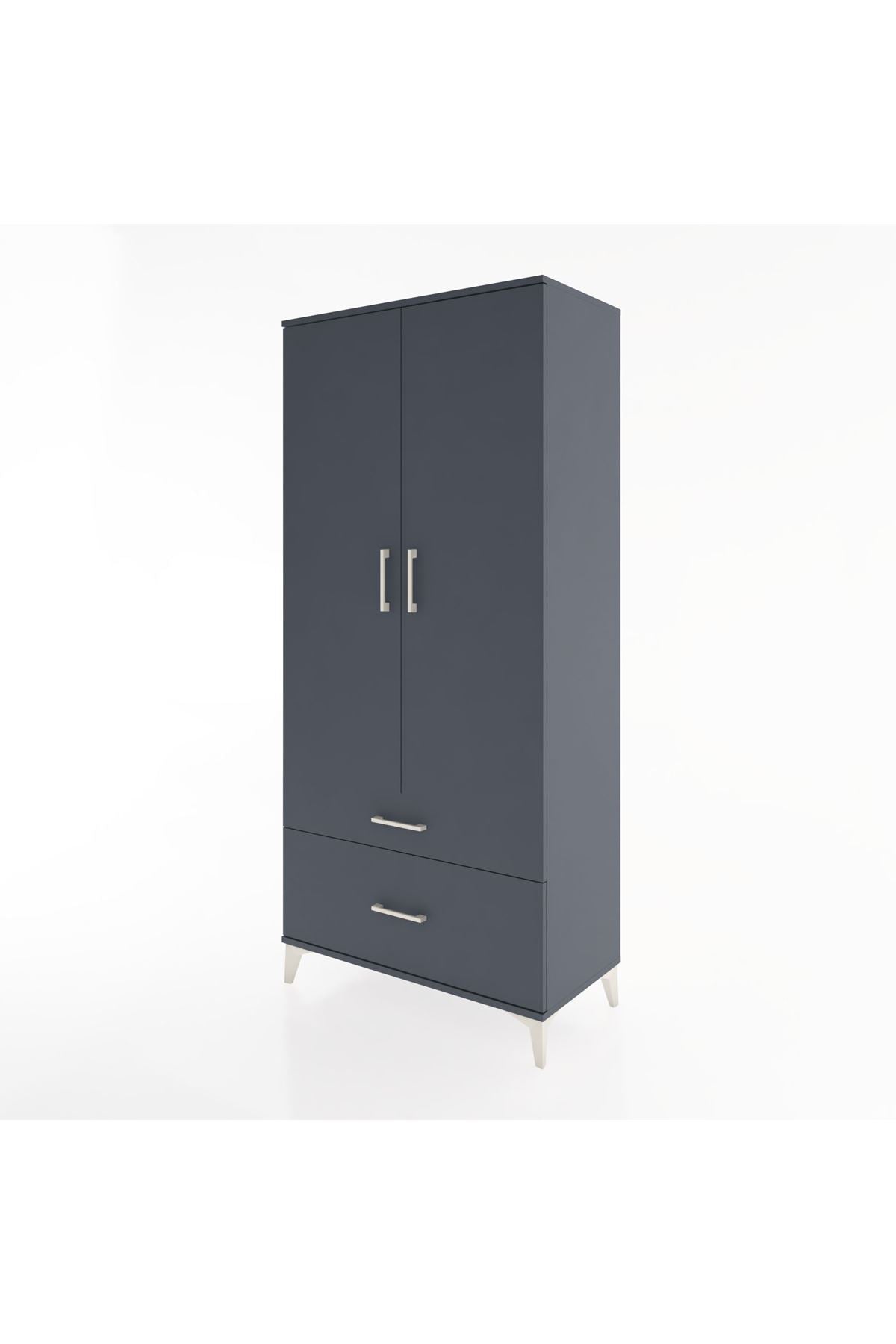 Hyperion Dolap 2 Raflı 2 Çekmeceli Tek Askılı 88x44x195 - S60M013V5B