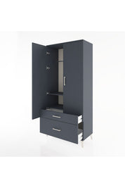 Hyperion Dolap 2 Raflı 2 Çekmeceli Tek Askılı 88x44x195 - S60M013V5B