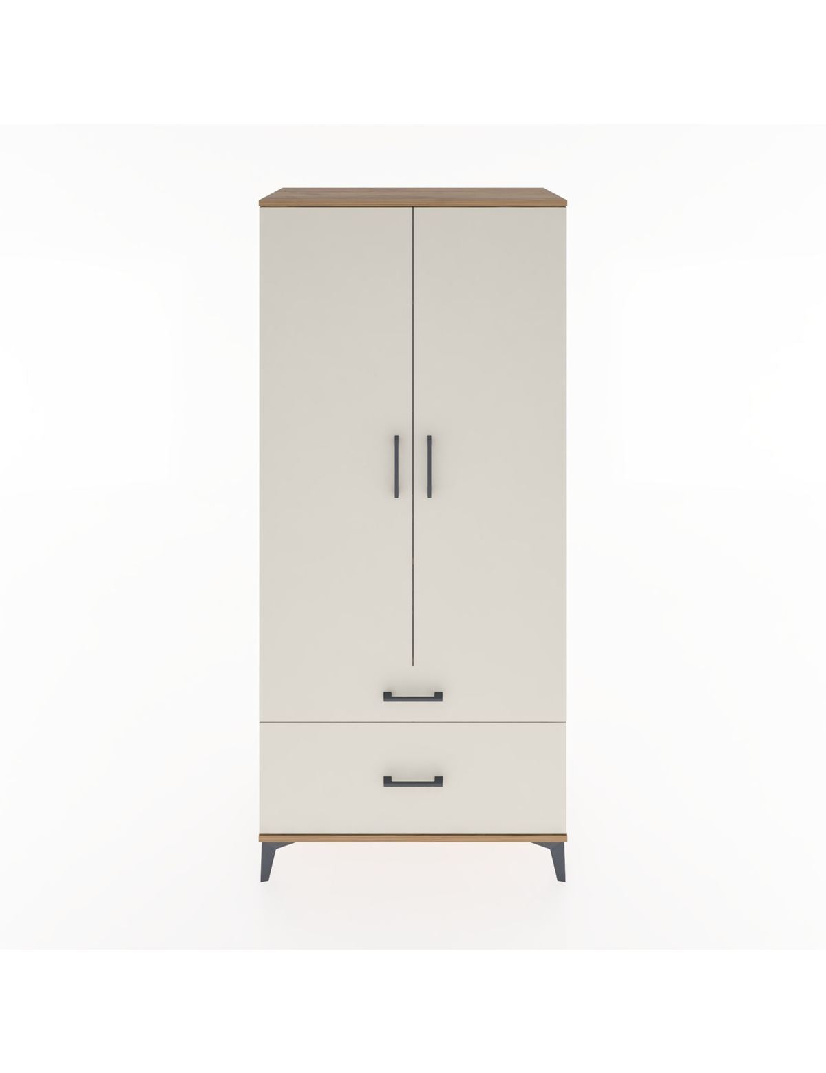 Hyperion Dolap 2 Raflı 2 Çekmeceli Tek Askılı 88x44x195 - S60M013V7B
