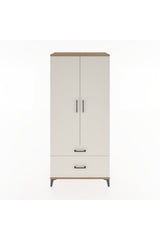 Hyperion Dolap 2 Raflı 2 Çekmeceli Tek Askılı 88x44x195
