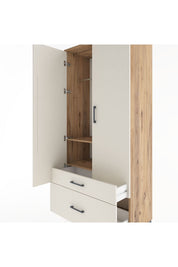 Hyperion Dolap 2 Raflı 2 Çekmeceli Tek Askılı 88x44x195 - S60M013V7B