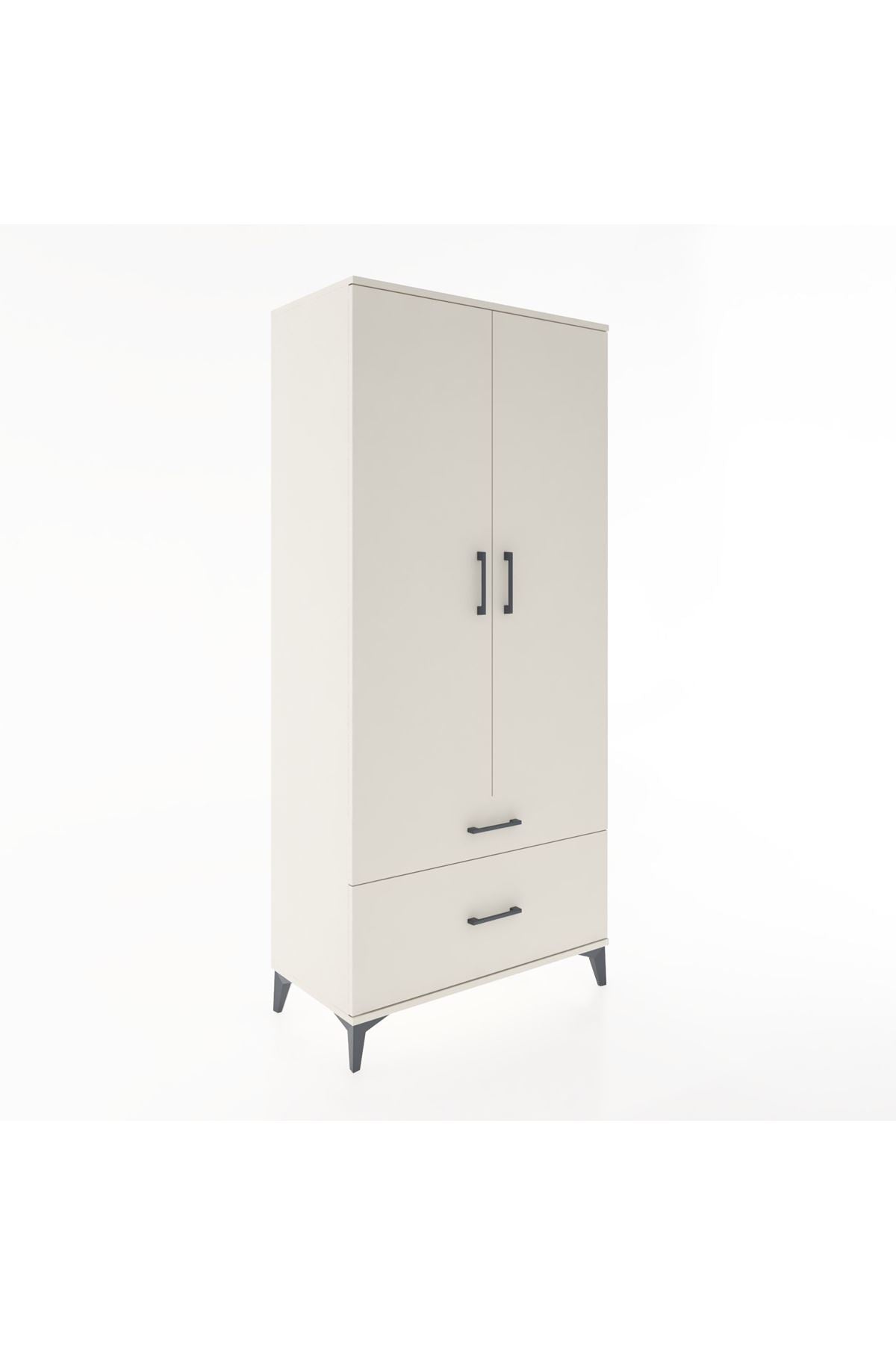 Hyperion Dolap 4 Raflı 2 Çekmeceli 2 Kapaklı 88x44x195 - S60M014V1B