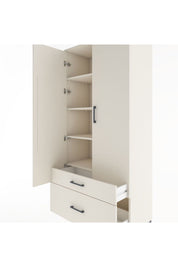 Hyperion Dolap 4 Raflı 2 Çekmeceli 2 Kapaklı 88x44x195 - S60M014V1B