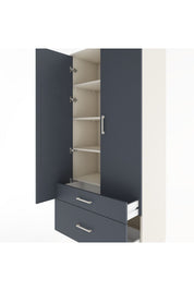 Hyperion Dolap 4 Raflı 2 Çekmeceli 2 Kapaklı 88x44x195 - S60M014V2B