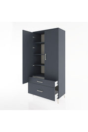 Hyperion Dolap 4 Raflı 2 Çekmeceli 2 Kapaklı 88x44x195 - S60M014V5B