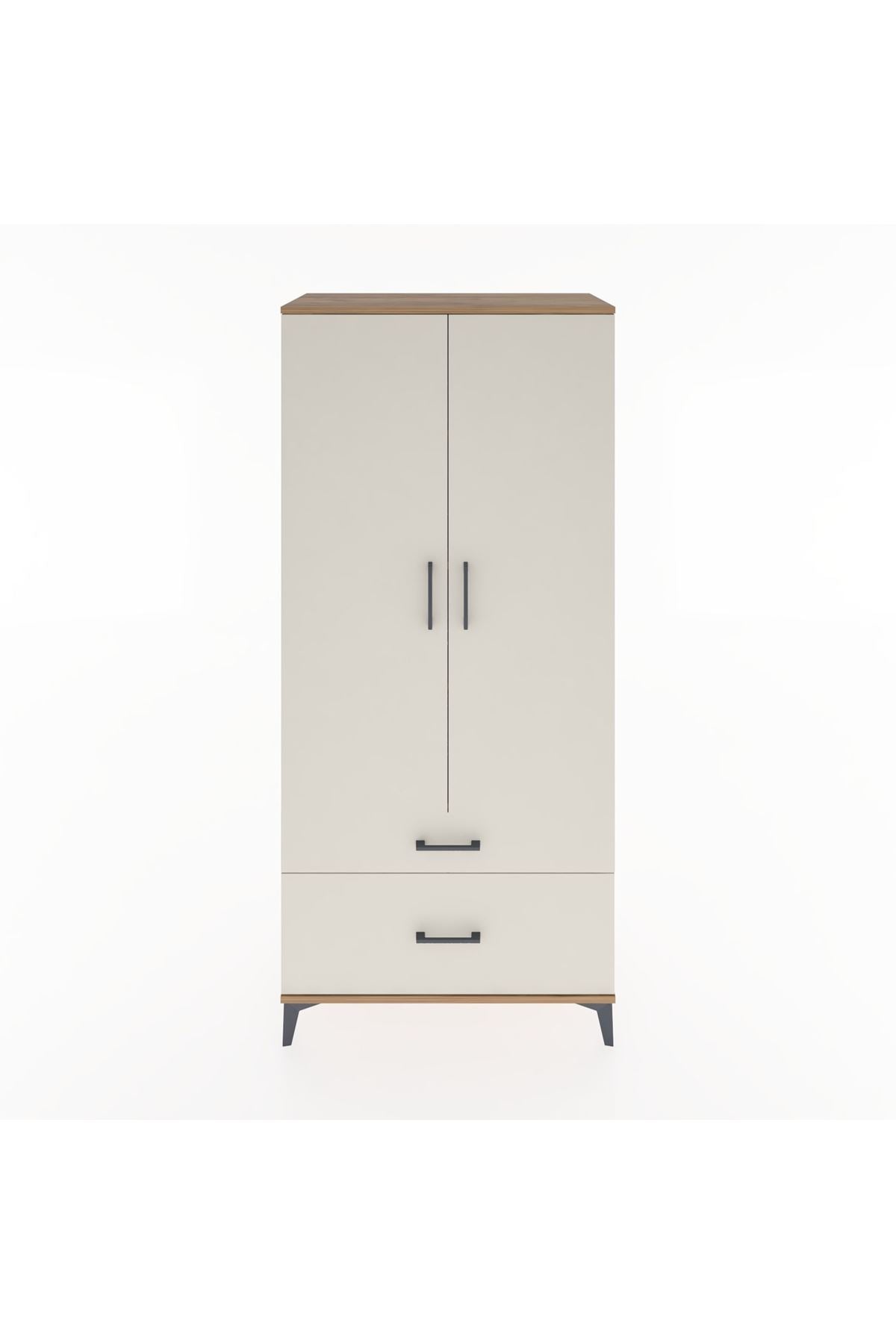Hyperion Dolap 4 Raflı 2 Çekmeceli 2 Kapaklı 88x44x195 - S60M014V7B