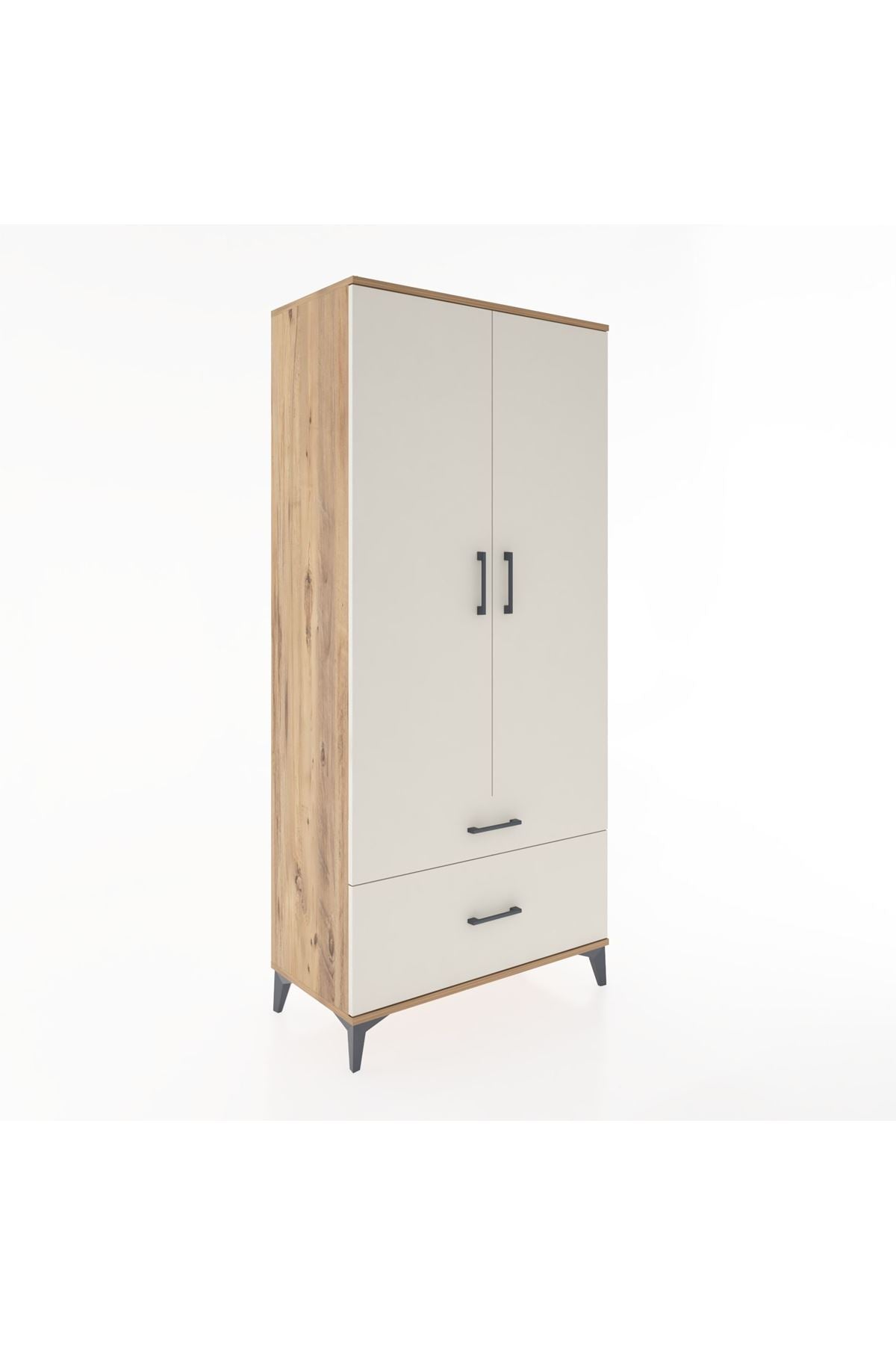 Hyperion Dolap 4 Raflı 2 Çekmeceli 2 Kapaklı 88x44x195 - S60M014V7B