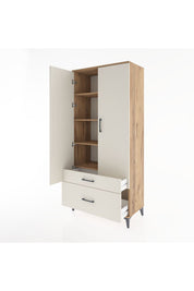 Hyperion Dolap 4 Raflı 2 Çekmeceli 2 Kapaklı 88x44x195 - S60M014V7B