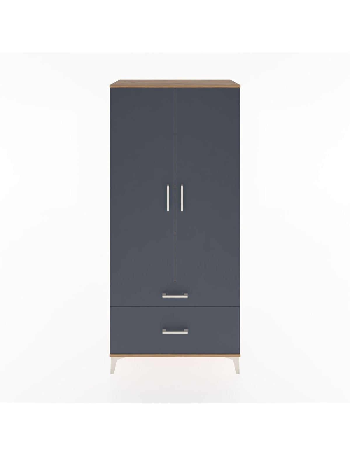 Hyperion Dolap 4 Raflı 2 Çekmeceli 2 Kapaklı 88x44x195 - S60M014V8B