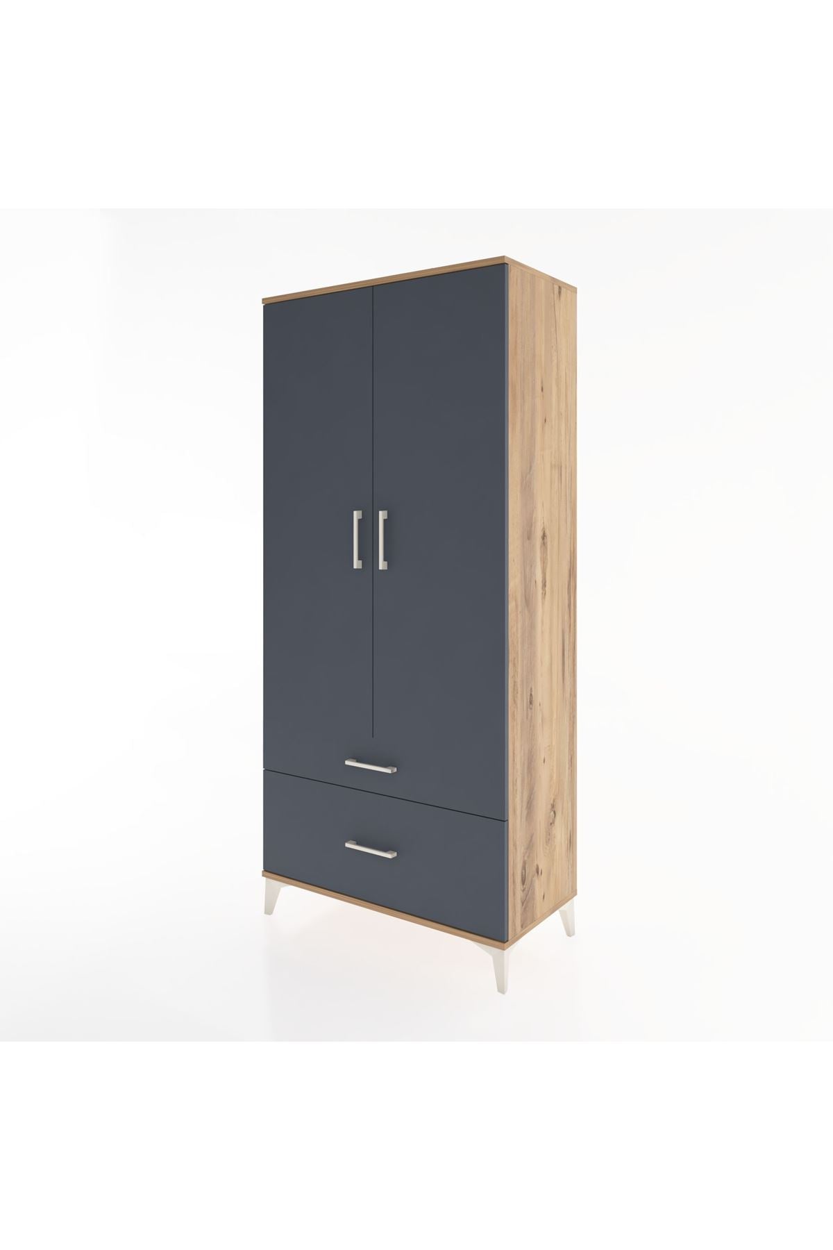 Hyperion Dolap 4 Raflı 2 Çekmeceli 2 Kapaklı 88x44x195 - S60M014V8B