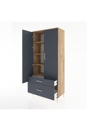 Hyperion Dolap 4 Raflı 2 Çekmeceli 2 Kapaklı 88x44x195 - S60M014V8B