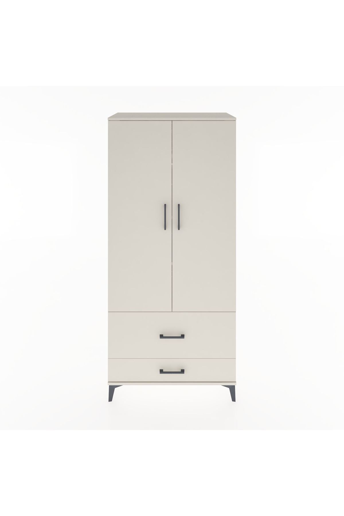 Hyperion Dolap 4 Raflı 2 Çekmeceli 2 Kapaklı 88x44x195 - S60M015V1B