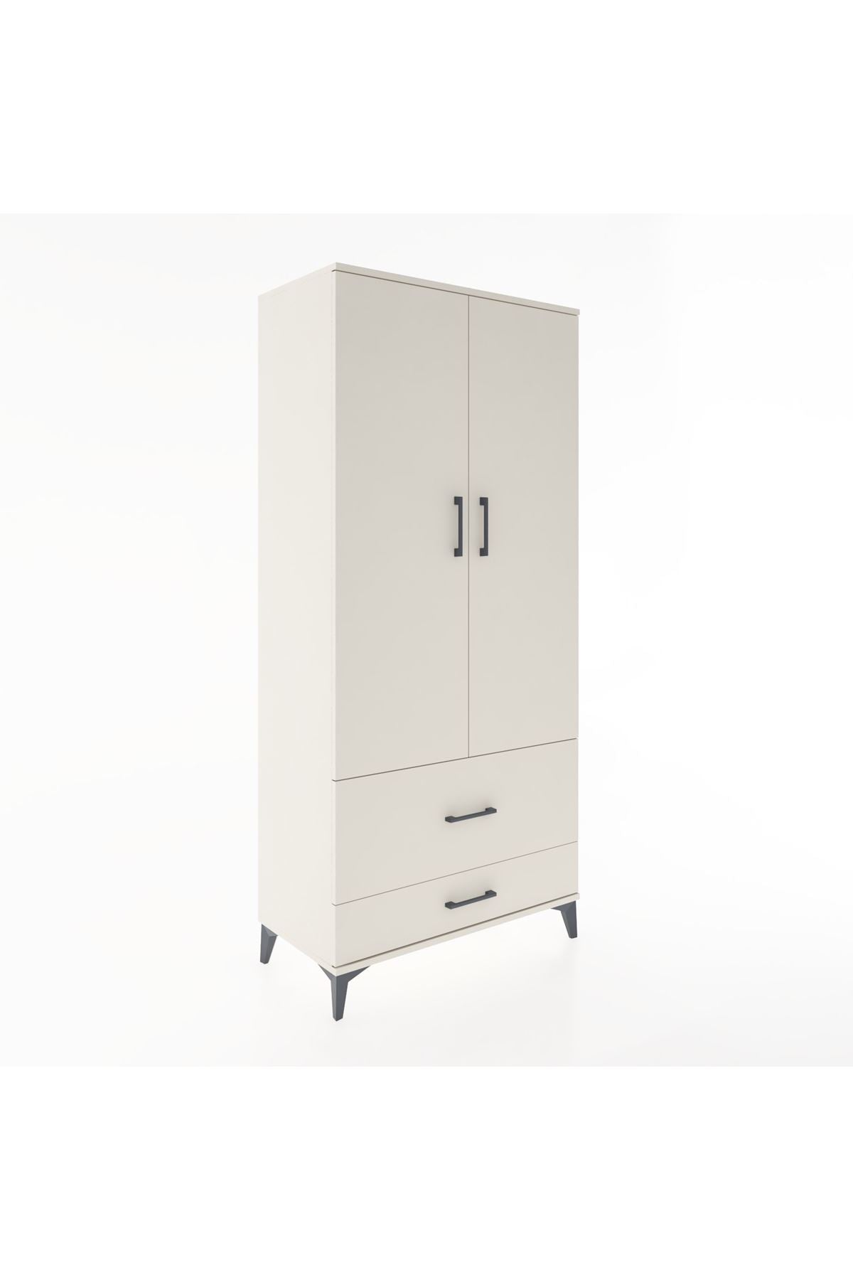 Hyperion Dolap 4 Raflı 2 Çekmeceli 2 Kapaklı 88x44x195 - S60M015V1B
