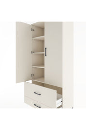 Hyperion Dolap 4 Raflı 2 Çekmeceli 2 Kapaklı 88x44x195 - S60M015V1B